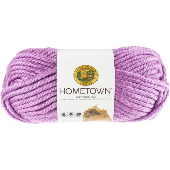 Lion Brand Yarn Hometown Yarn, 1-Pack, Palm Bay Orchid